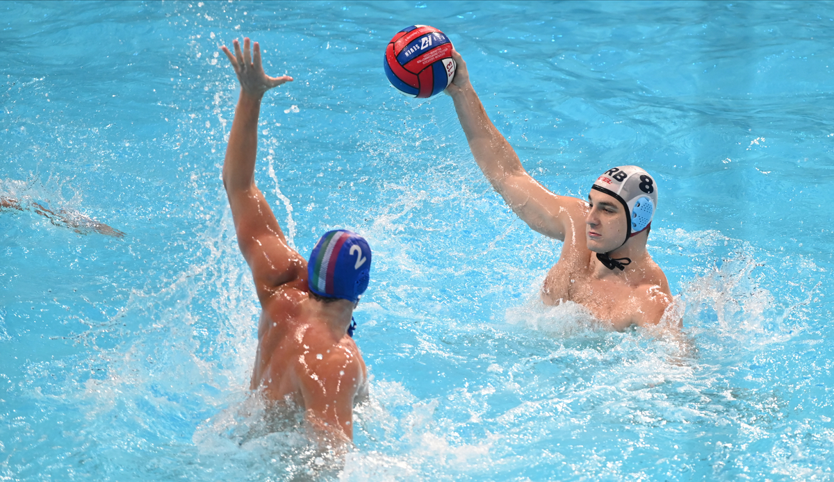 , vaterpolista Srbije, na utakmici Evropskog prvenstva protiv Italije, u Beogradskoj areni. Beograd, 23.01.2026. foto: Nebojsa Parausic Vaterpolo, European Water Polo Championship 2026, Srbija, Italija