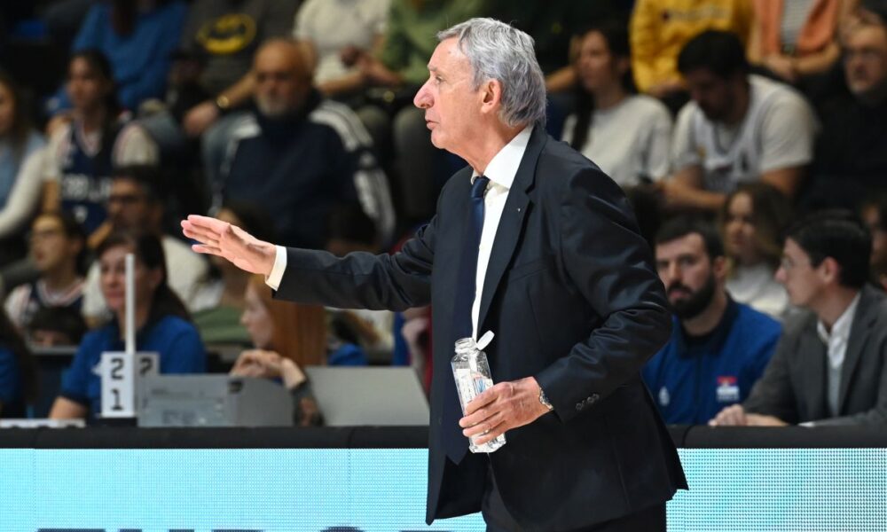 SVETISLAV PESIC, selektor trener kosarkasa Srbije, na utakmici FIBA kvalifikacija za Evropsko prvenstvo protiv Danske, u hali Aleksandar Nikolic. Beograd, 24.11.2024. foto: Nebojsa Parausic Kosarka, FIBA, Srbija, Danska