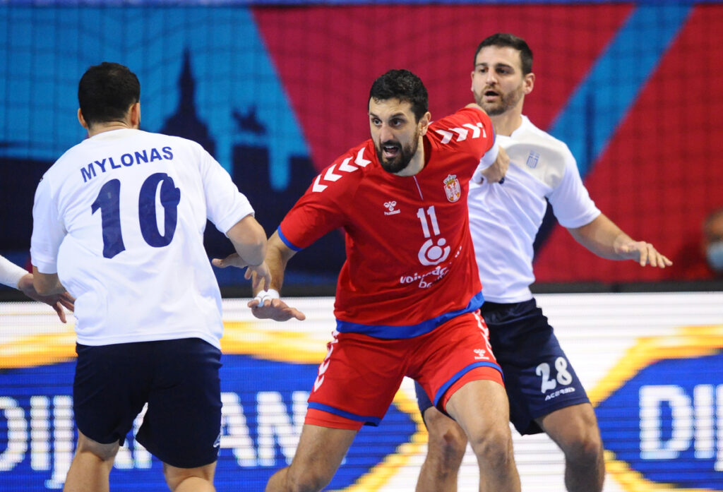 ILIJA ABUTOVIC, rukometas Srbije, na utakmici kvalifikacija za Evropsko prvenstvo protiv Grcke, u Kristalnoj dvorani. Zrenjanin, 13.01.2021. foto: Nebojsa Parausic Rukomet, Kvalifikacije za Evropsko prvenstvo, Srbija Grcka