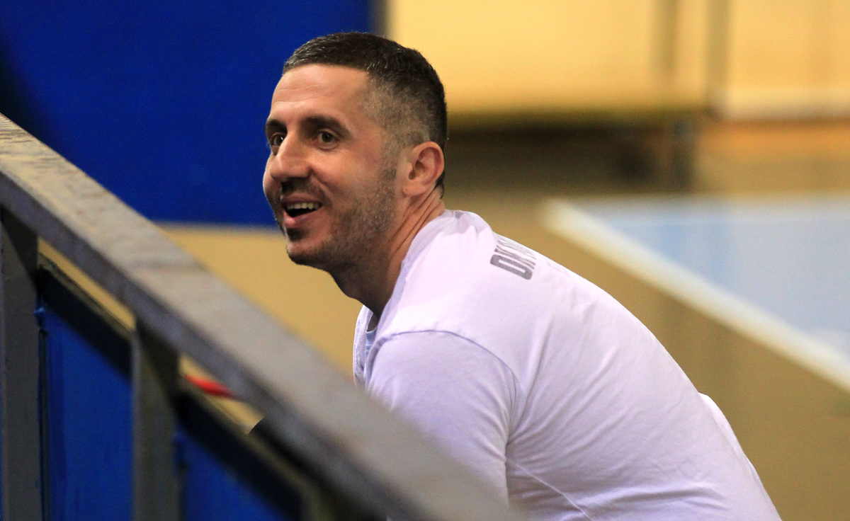 NENAD ZIVANOVIC trener odbojkasica Partizana, na prvenstvenoj utakmici protiv Crvene zvezde, u hali na Banjici. Beograd, 01.03.2024. foto: MN Press / vm Odbojka, Crvena zvezda, Partizan