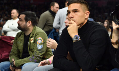 UROS DJURDJEVIC fudbaler kosarkasi Partizana na utakmici Evrolige protiv Panatinaikosa Atina u hali Beogradska arena, Beograd 05.12.2024. godine Foto: Marko Metlas Kosarka, Partizan, Evroliga, Panatinaikos Atina