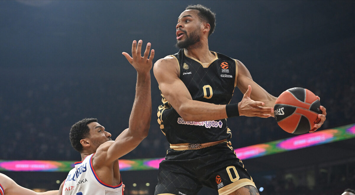ELIE OKOBO Eli Okobo kosarkas Monaka na utakmici Evrolige protiv Crvene zvezde u hali Beogradska arena, Beograd 17.01.2025. godine Foto: Marko Metlas Kosarka, Crvena zvezda, Evroliga, Monako