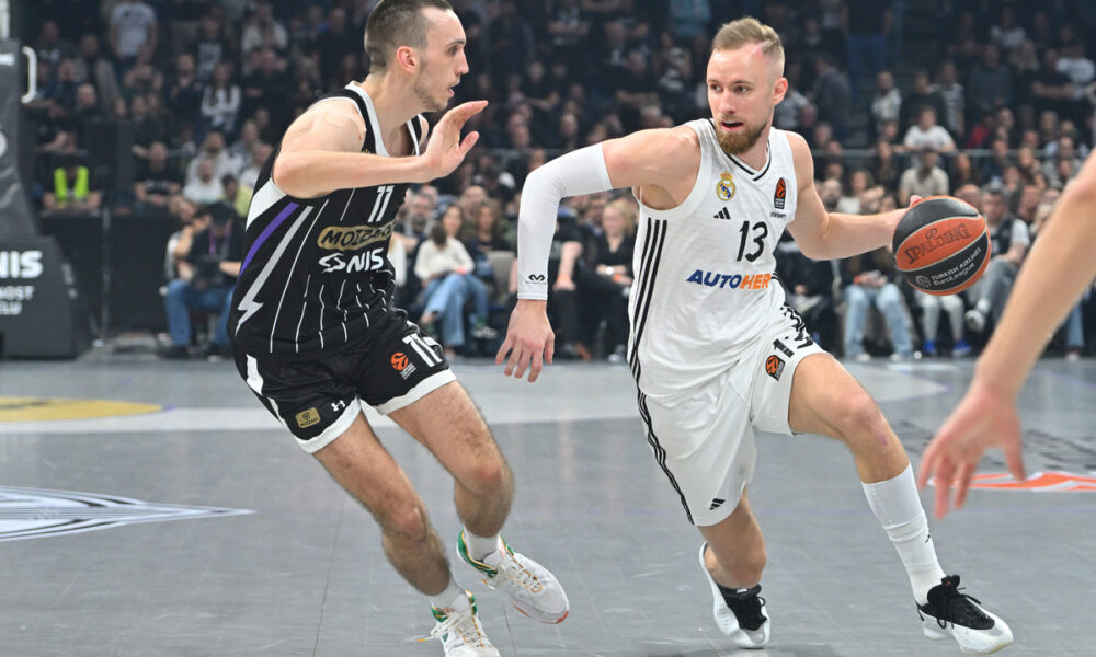 DZANAN MUSA kosarkas Reala Madrid na utakmici Evrolige protiv Partizana u hali Beogradska arena, Beograd 10.04.2025. godine Foto: Marko Metlas Kosarka, Partizan, Evroliga, Real Madrid