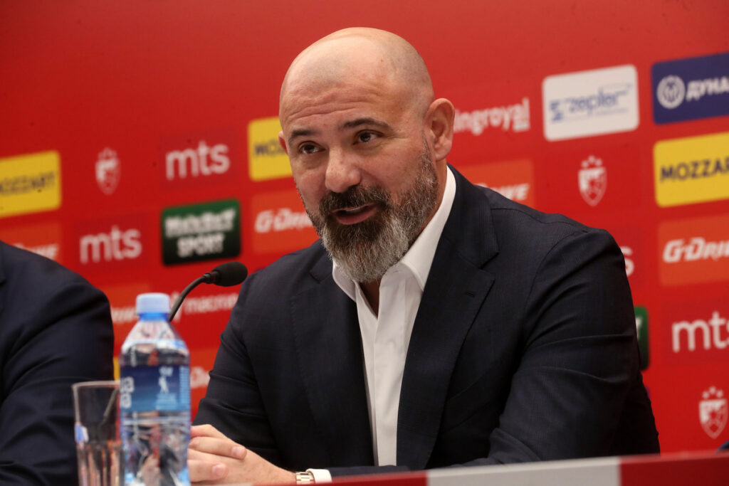 DEJAN STANKOVIC novi trener fudbalera Crvene zvezde predstavljanje na stadionu Rajka Mitica, Beograd, 22.12.2025. godine Foto: MN PRESS Fudbal, Crvena zvezda