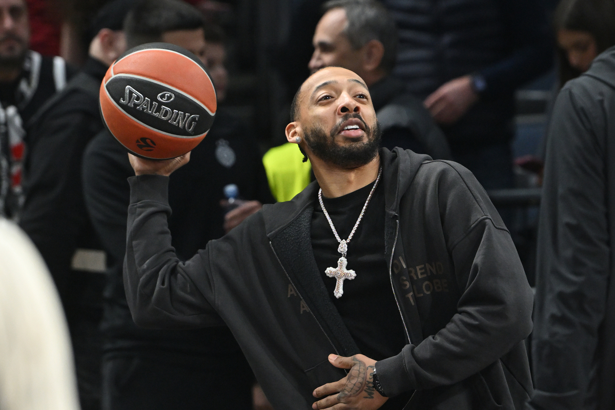 CARLIK JONES Karlik Dzons kosarkas Partizana na utakmici Evrolige protiv Panatinikosa Atina u hali Beogradska arena, Beograd 05.02.2026. godine Foto: Marko Metlas Kosarka, Partizan, Evroliga, Panatinaikos Atina