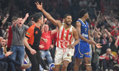 JARED BUTLER Dzered Batler kosarkas Crvene zvezde na utakmici Evrolige protiv Makabija Tel Aviv u hali Beogradska arena, Beograd 06.02.2026. godine Foto: Marko Metlas Kosarka, Crvena zvezda, Evroliga, Makabi Tel Aviv