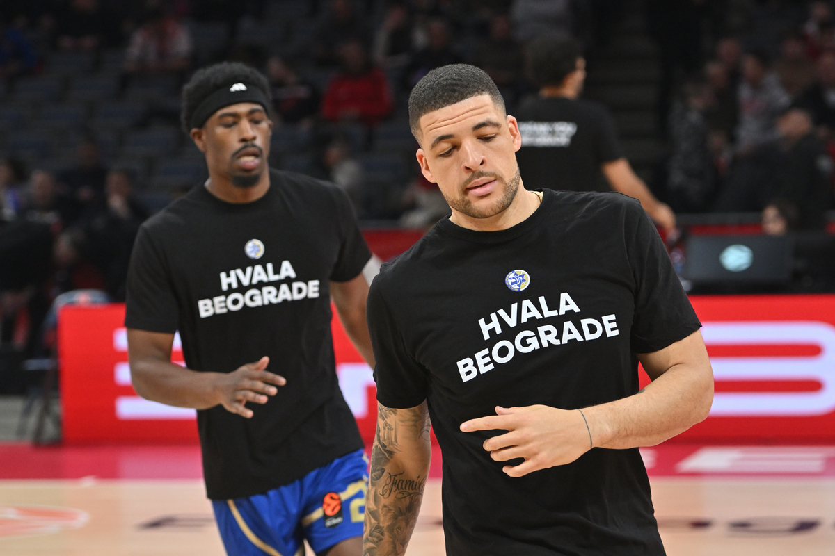 IFFE LUNDBERG Ife Lundberg kosarkas Makabija Tel Aviv na utakmici Evrolige protiv Crvene zvezde u hali Beogradska arena, Beograd 06.02.2026. godine Foto: Marko Metlas Kosarka, Crvena zvezda, Evroliga, Makabi Tel Aviv