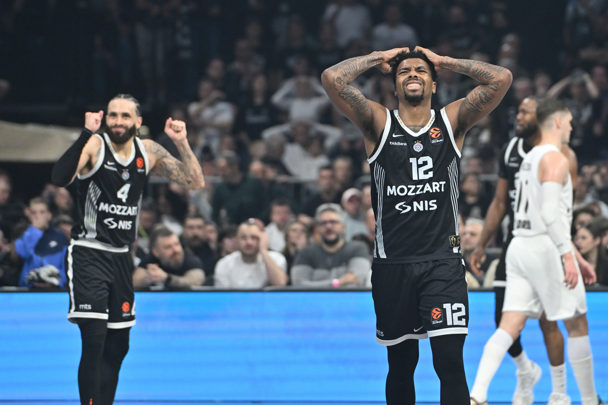 STERLING BROWN Sterling Braun kosarkas Partizana na utakmici Evrolige protiv Reala Madrid u hali Beogradska arena, Beograd 13.02.2026. godine Foto: Marko Metlas Kosarka, Partizan, Evroliga, Real Madrid