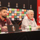 OLIVIER GIROUD Olivije Ziru, fudbaler Lila, i BRUNO GENESIO Djenesio, trener fudbalera Lila, na press konferenciji pred mec Crvena zvezda - Lill, na stadionu Rajko Mitic. Beograd, 25.02.2026. foto: MN Press / mr Fudbal, Crvena zvezda