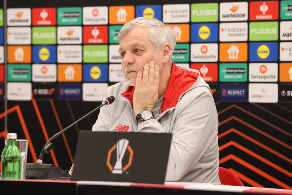 BRUNO GENESIO Djenesio, trener fudbalera Lila, na press konferenciji pred mec Crvena zvezda - Lill, na stadionu Rajko Mitic. Beograd, 25.02.2026. foto: MN Press / mr Fudbal, Crvena zvezda