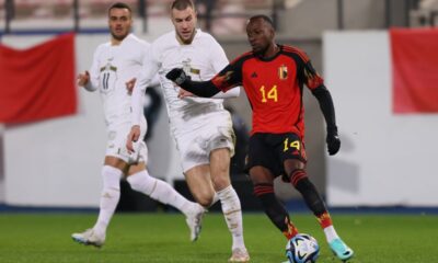 DODI LUKEBAKIO fudbaler reprezentacije Belgije na prijateljskoj utakmici protiv Srbije na stadionu Den Dref, Leuven 15.11.2023. godine Foto: Marko Metlas Fudbal, Reprezentacija, Srbija, Belgija, Prijateljska utakmica