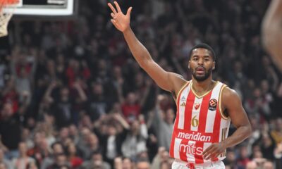 kosarkas Crvene zvezde na utakmici Evrolige protiv Anadolu Efesa Istanbul u hali Beogradska arena, Beograd 25.02.2026. godine Foto: Marko Metlas Kosarka, Crvena zvezda, Evroliga, Anadolu Efes Istanbul