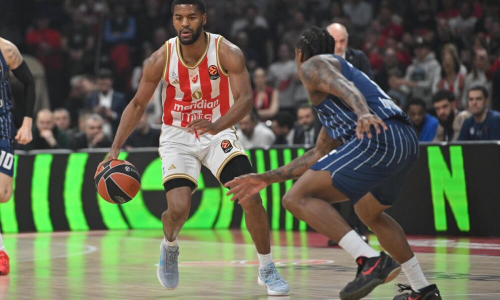 kosarkas Crvene zvezde na utakmici Evrolige protiv Anadolu Efesa Istanbul u hali Beogradska arena, Beograd 25.02.2026. godine Foto: Marko Metlas Kosarka, Crvena zvezda, Evroliga, Anadolu Efes Istanbul