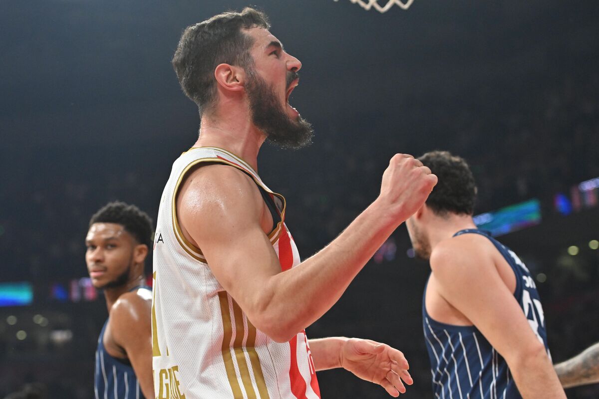 kosarkas Crvene zvezde na utakmici Evrolige protiv Anadolu Efesa Istanbul u hali Beogradska arena, Beograd 25.02.2026. godine Foto: Marko Metlas Kosarka, Crvena zvezda, Evroliga, Anadolu Efes Istanbul