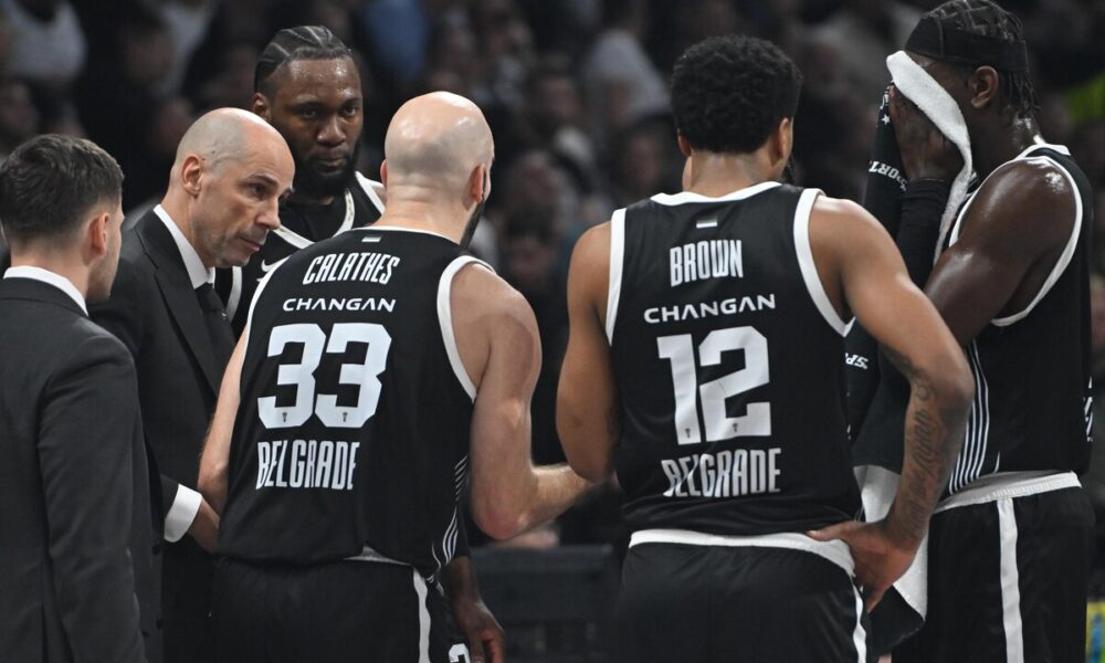 kosarkas Partizana na utakmici Evrolige protiv Reala Madrid u hali Beogradska arena, Beograd 13.02.2026. godine Foto: Marko Metlas Kosarka, Partizan, Evroliga, Real Madrid