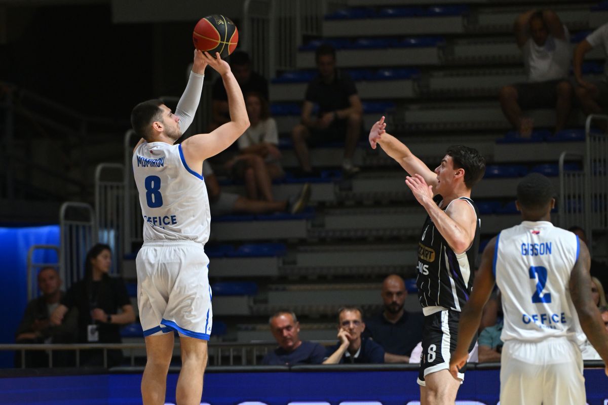 STEFAN MOMIROV kosarkas Spartaka Subotica na utakmici Prvenstva Srbije protiv Partizana u hali Aleksandar Nikolic Pionir, Beograd 22.06.2025. godine Foto: Marko Metlas Kosarka, Partizan, Prvenstvo Srbije, Spartak Subotica, Kosarkaska liga Srbije, KLS