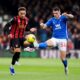 Sunderland's Granit Xhaka, right, and Bournemouth's Marcus Tavernier, left, challenge for the ball during the English Premier League soccer match between AFC Bournemouth and AFC Sunderland in Bournemouth, England, Saturday, Feb. 28, 2026. (Andrew Matthews/PA via AP)