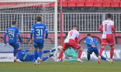 fudbaler Novog Pazara na utakmici Superlige Prvenstva Srbije protiv Vojvodine Novi Sad na stadionu Karadjordje, Novi Sad 21.02.2026. godine Foto: Mladjan Ivanovic / MN PRESS Fudbal, Novi Pazar, Superliga Prvenstvo Srbije, Vojvodina Novi Sad