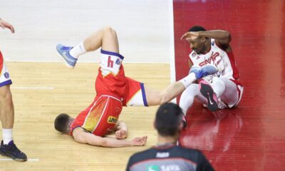 kosarkas FMP Zeleznika na utakmici ABA lige protiv Borca u hali FMP Arena, Beograd 02.02.2026. godine Foto: Ivica Veselinov / MN PRESS KOSARKA, BASKETBALL, ABA LIGA, ABA LEAGUE, FMP ZELEZNIK, KK BORAC CACAK
