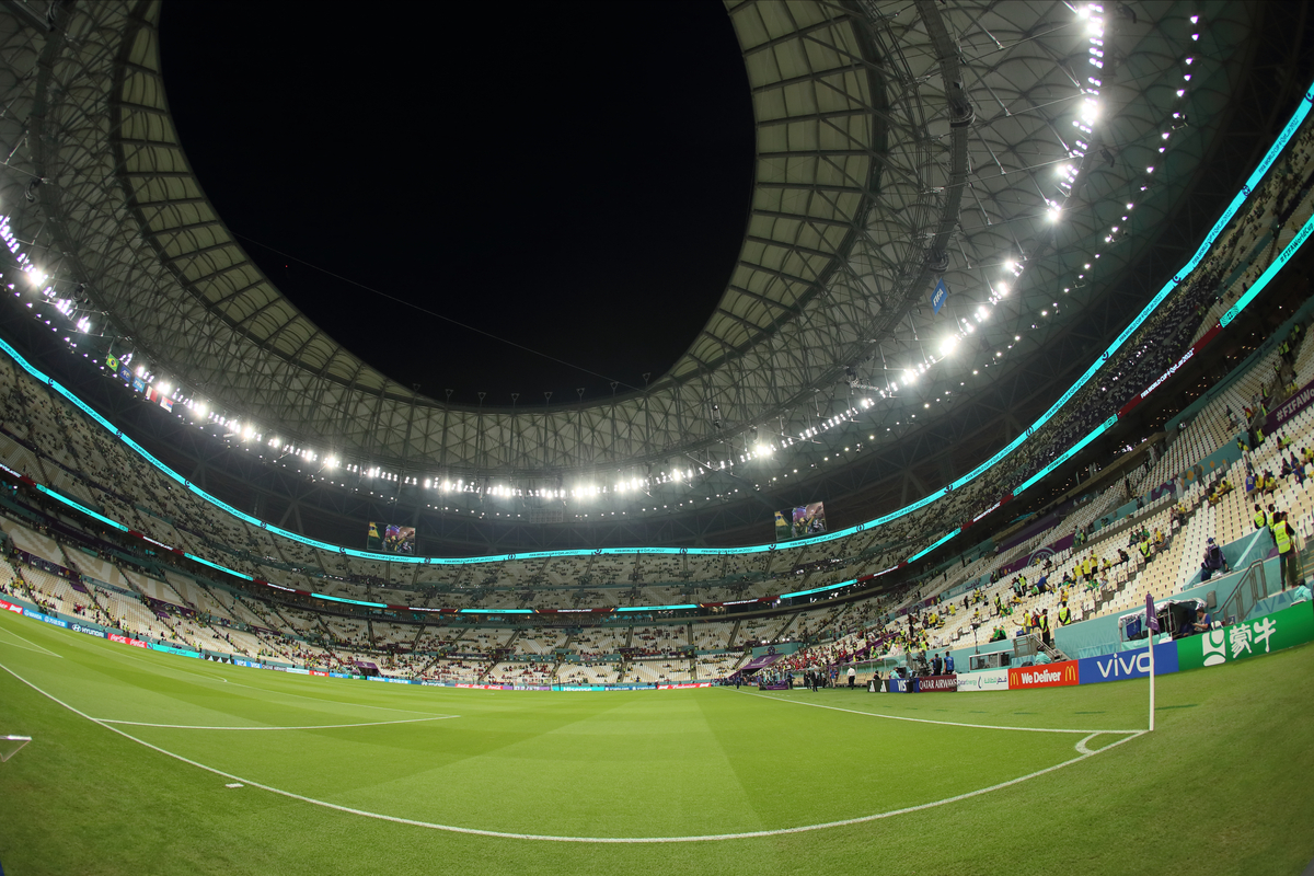 STADION LUSAIL fudbaleri reprezentacije Srbije na utakmici FIFA Svetskog prvenstva 2022 protiv Brazila, Doha, 24.11.2022. godine Foto: Marko Metlas Fudbal, Srbija, Brazil, FIFA Svetsko prvenstvo 2022, Katar