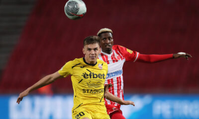 PETER OLAYINKA Peter Olajinka fudbaler Crvene zvezde na utakmici Superlige Prvenstva Srbije protiv MILJAN KRPIC iz Vozdovca na stadionu Rajka Mitica, Beograd, 10.02.2024. godine Foto: Marko Metlas Fudbal, Crvena zvezda, Superliga Prvenstvo Srbije, Vozdovac
