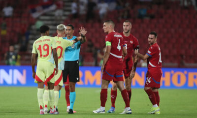 NIKOLA MILENKOVIC fudbaler reprezentacije Srbije na utakmici UEFA Lige Nacija protiv Spanije na stadionu Rajko Mitic, Beograd 05.09.2024. godine Foto: Ivica Veselinov FUDBAL, FOOTBALL, SRBIJA, SERBIA, UEFA NATIONS LEAGUE, UEFA LIGA NACIJA, SPANIJA, SPAIN