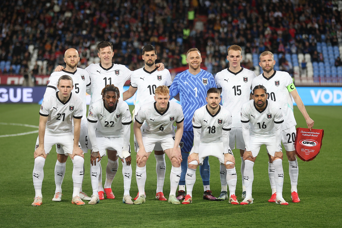 Fudbaleri reprezentacije Austrije na utakmici UEFA Lige Nacija protiv Srbije na stadionu Rajko Mitic, Beograd 23.03.2025. godine Foto: Ivica Veselinov FUDBAL, FOOTBALL, SRBIJA, SERBIA, UEFA NATIONS LEAGUE, UEFA LIGA NACIJA, AUSTRIJA, AUSTRIA
