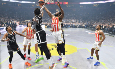 SAMMY OJELEYE Semi Odzelej kosarkas Partizana na utakmici Evrolige protiv Crvene zvezde u hali Beogradska arena, Beograd 12.12.2025. godine Foto: Marko Metlas Kosarka, Partizan, Evroliga, Crvena zvezda