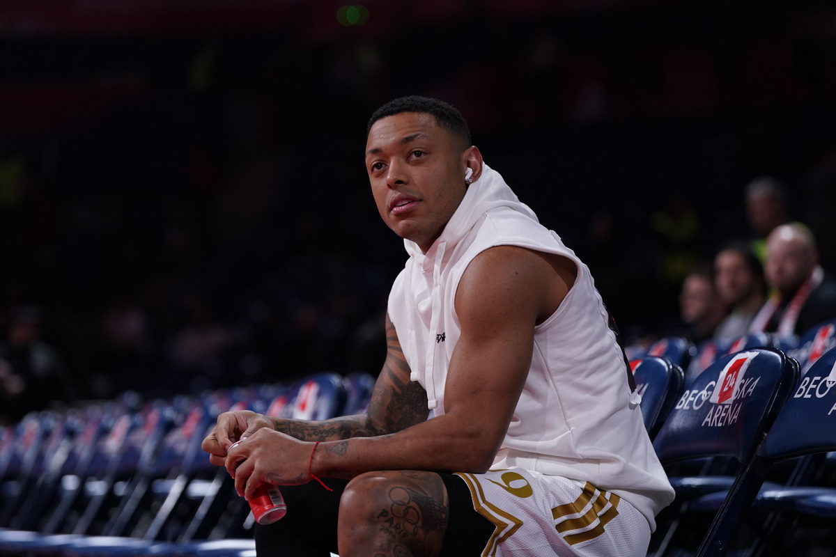 YAGO DOS SANTOS Jago, kosarkas Crvene zvezde, na utakmici Evrolige protiv Dubaia, u Beogradskoj areni. Beograd, 30.01.2026. foto: MN Press / ds Kosarka, Euroleague, Crvena zvezda, Dubai