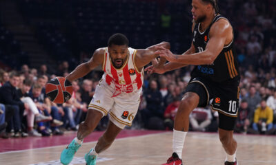 JARED BUTLER Dzared Batler, kosarkas Crvene zvezde, na utakmici Evrolige protiv Dubaia, u Beogradskoj areni. Beograd, 30.01.2026. foto: MN Press / ds Kosarka, Euroleague, Crvena zvezda, Dubai, Fudbal