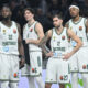 JERIAN GRANT Dzerajan Gant, CEDI OSMAN, VASSILIS TOLIOPOULOS Vasilis Toliopulos , RICHAUN HOLMES Ricon Holms kosarkasi Panatinikosa Atina na utakmici Evrolige protiv Partizana u hali Beogradska arena, Beograd 05.02.2026. godine Foto: Marko Metlas Kosarka, Partizan, Evroliga, Panatinaikos Atina