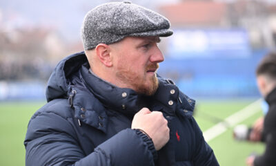 MARKO JAKSIC, trener fudbalera Radnika, na prvenstvenoj utakmici protiv Partizana, na Gradskom stadionu u Surdulici. Surdulica, 07.02.2026. photo: MN PRESS / Mladjan Ivanovic Fudbal, Radnik, Partizan