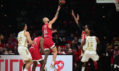 EVAN FOURNIER Ivan Furnije kosarkas Olimpijakosa Pirej na utakmici Evrolige protiv Crvene zvezde u hali Mira i prijateljstva, Atina 13.02.2026. godine Foto: MN PRESS Kosarka, Crvena zvezda, Evroliga, Olimpijakos Pirej