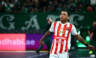 YAGO DOS SANTOS Jago dos Santos kosarkas Crvene zvezde na utakmici Evrolige protiv Panatinaikosa Atina u hali OAKA, Atina 20.03.2026. godine Foto: MN PRESS Kosarka, Crvena zvezda, Evroliga, Panatinaikos Atina