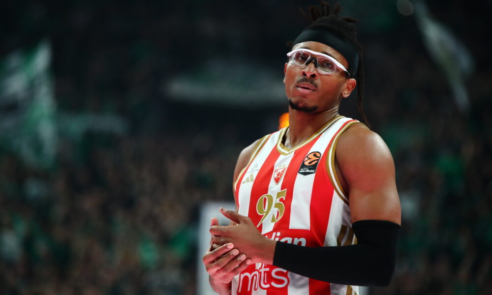 CHIMA MONEKE Cima Moneke kosarkas Crvene zvezde na utakmici Evrolige protiv Panatinaikosa Atina u hali OAKA, Atina 20.03.2026. godine Foto: MN PRESS Kosarka, Crvena zvezda, Evroliga, Panatinaikos Atina