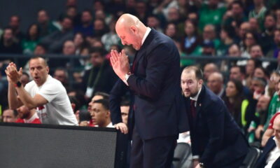 SASA OBRADOVIC trener kosarkasa Crvene zvezde na utakmici Evrolige protiv Panatinaikosa Atina u hali OAKA, Atina 20.03.2026. godine Foto: MN PRESS Kosarka, Crvena zvezda, Evroliga, Panatinaikos Atina