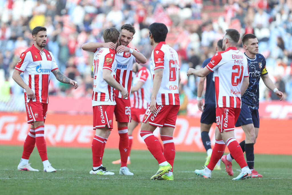 fudbaler Crvene Zvezde na utakmici Mocart Superlige Srbije protiv Napretka na stadionu Rajko Mitic, Beograd 08.03.2026. godine Foto: Ivica Veselinov / MN PRESS FUDBAL, FOOTBALL, MOZZART SUPERLIGA, CRVENA ZVEZDA, RED STAR, NATIONAL CHAMPIONSHIP, PRVENSTVO SRBIJE, NAPREDAK KRUSEVAC