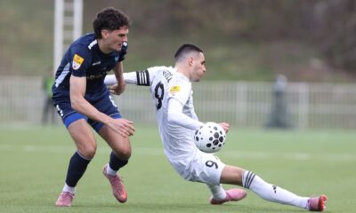 fudbaler Cukarickog na utakmici Mocart Superlige protiv Zeleznicara na stadionu Cukarickog, Beograd 22.03.2026. godine Foto: Ivica Veselinov / MN PRESS FUDBAL, FOOTBALL, MOZZART SUPERLIGA, PRVENSTVO SRBIJE, NATIONAL CHAMPIONSHIP, FK CUKARICKI, FK ZELEZNICAR PANCEVO
