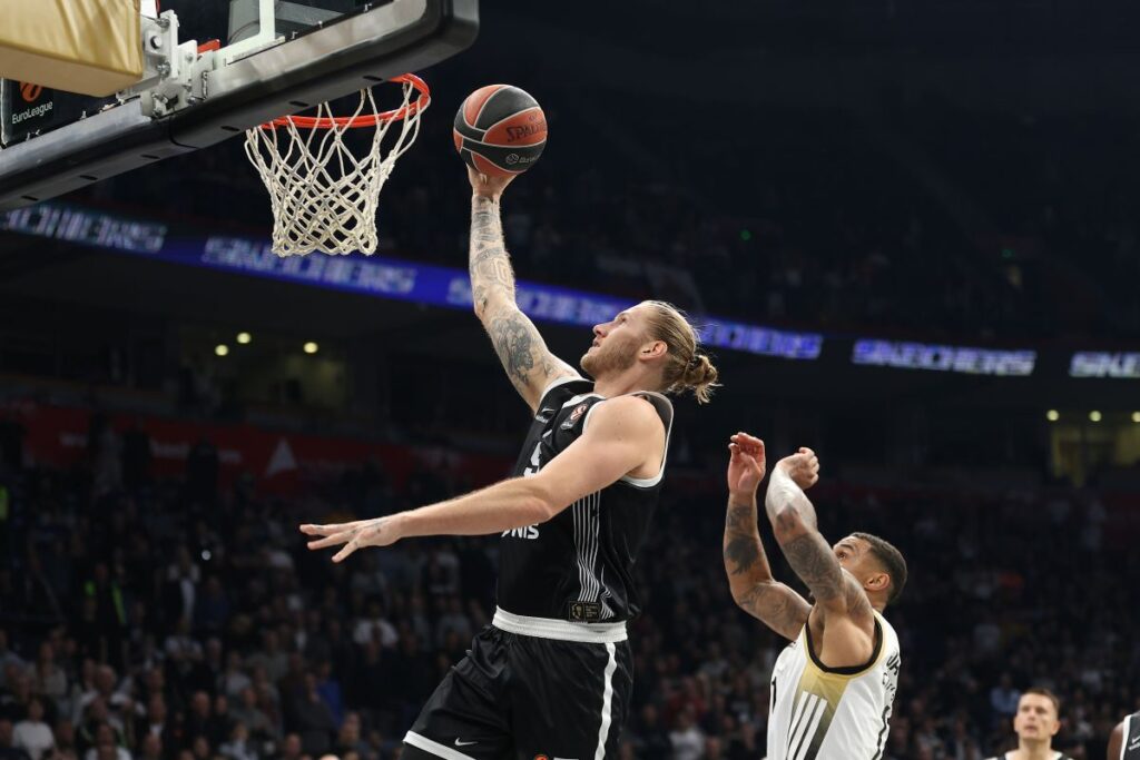 kosarkas Partizana na utakmici Evrolige protiv Asvela u hali Beogradska Arena, Beograd 24.03.2026. godine Foto: Ivica Veselinov / MN PRESS KOSARKA, BASKETBALL, EVROLIGA, EUROLEAGUE, PARTIZAN, LDLC ASVEL VILLEURBANNE, ASVEL VILERBAN
