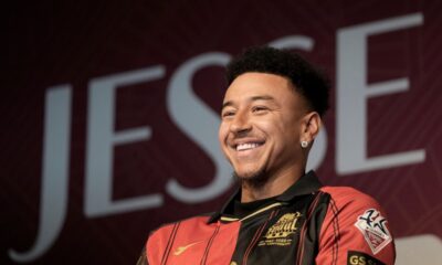 ILE - Jesse Lingard smiles during a press conference as he joins FC Seoul, the K League 1 club, at Seoul Word Cup Stadium in Seoul, South Korea, Feb. 8, 2024. (AP Photo/Ahn Young-joon, File)