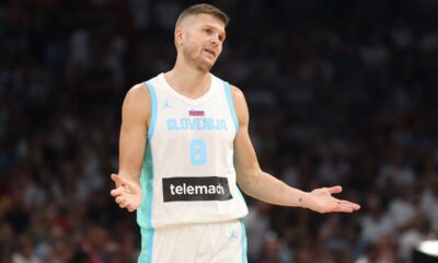 EDO MURIC kosarkas reprezentacije Slovenije na prijateljskoj utakmici protiv Srbije u hali Beogradska arena, Beograd 21.08.2025. godine Foto: Ivica Veselinov / MN PRESS KOSARKA, BASKETBALL, SLOVENIJA, SRBIJA, SLOVENIA, SERBIA