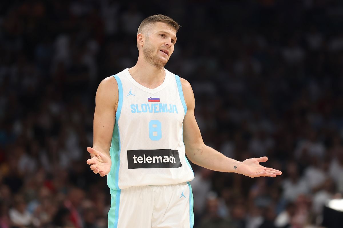 EDO MURIC kosarkas reprezentacije Slovenije na prijateljskoj utakmici protiv Srbije u hali Beogradska arena, Beograd 21.08.2025. godine Foto: Ivica Veselinov / MN PRESS KOSARKA, BASKETBALL, SLOVENIJA, SRBIJA, SLOVENIA, SERBIA