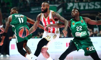 kosarkas Crvene zvezde na utakmici Evrolige protiv Panatinaikosa Atina u hali OAKA, Atina 20.03.2026. godine Foto: MN PRESS Kosarka, Crvena zvezda, Evroliga, Panatinaikos Atina