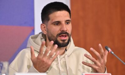 ALEKSANDAR MITROVIC fudbaler reprezentacije Srbije pres konferencija u sportskom centru FSS, Stara Pazova 30.03.2026. godine Foto: Marko Metlas Fudbal, Srbija, Pres konferencija