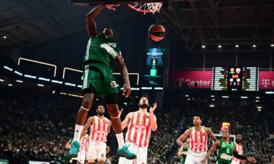 kosarkas Crvene zvezde na utakmici Evrolige protiv Panatinaikosa Atina u hali OAKA, Atina 20.03.2026. godine Foto: MN PRESS Kosarka, Crvena zvezda, Evroliga, Panatinaikos Atina