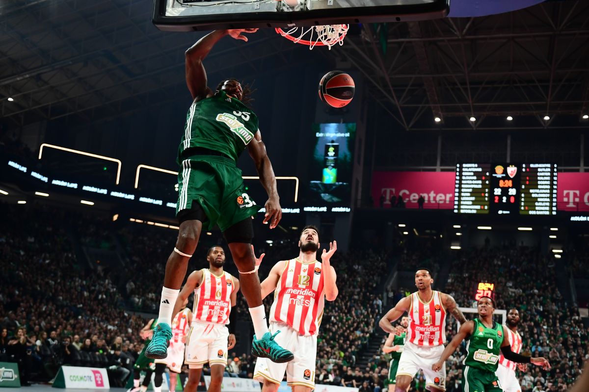 kosarkas Crvene zvezde na utakmici Evrolige protiv Panatinaikosa Atina u hali OAKA, Atina 20.03.2026. godine Foto: MN PRESS Kosarka, Crvena zvezda, Evroliga, Panatinaikos Atina