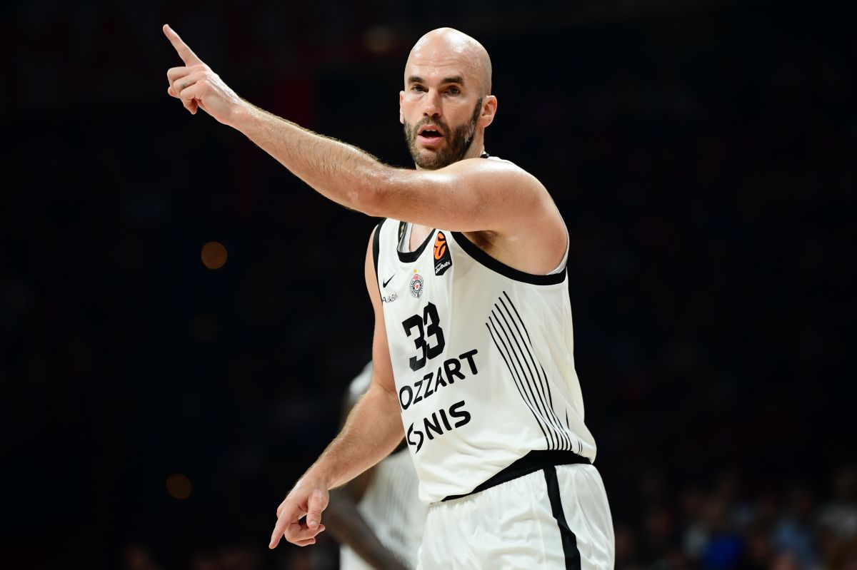 NICK CALATHES Nik Kalates, kosarkas Partizana, na utakmici Evrolige protiv Olimpijakosa, u hali Mira i prijateljstva u Pireju. Atina, 07.11.2025. foto: MN Press / kl Kosarka, Euroleague, Olimpijakos, Partizan