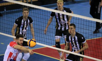 , odbojkas Crvene zvezde, na prvenstvenoj utakmici protiv Partizana, u hali na Banjici. Beograd, 20.03.2026. foto: MN Press / vm Odbojka, Crvena zvezda, Partizan