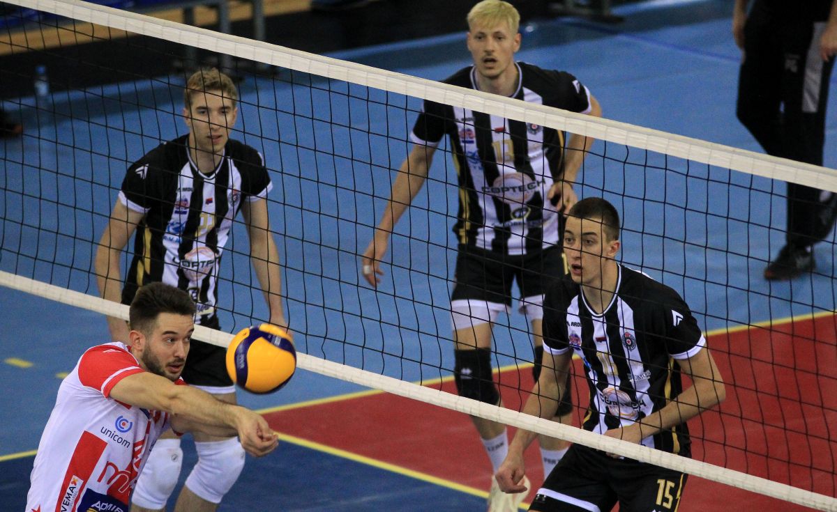 , odbojkas Crvene zvezde, na prvenstvenoj utakmici protiv Partizana, u hali na Banjici. Beograd, 20.03.2026. foto: MN Press / vm Odbojka, Crvena zvezda, Partizan