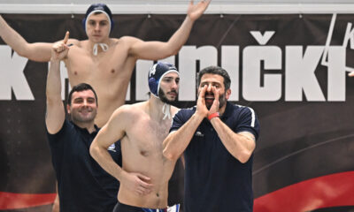 ALEKSANDAR SAPIC, trener vaterpolista Novog Beograda, na utakmici Regionalne lige protiv Radnickog Kragujevac, na bazenu Radncikog. Kragujevac, 16.02.2026. foto: Mladjan Ivanovic / MN PRESS Vaterpolo, Radnciki Kragujevac, Novi Beograd, Regionalna liga
